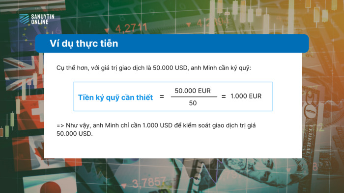 Ví dụ thực tế về tiền ký quỹ trong Forex