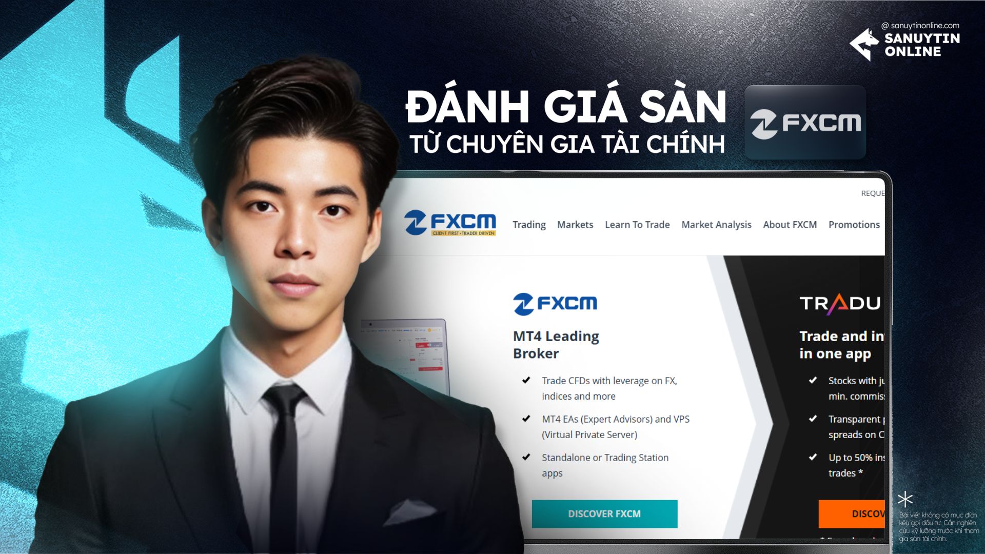 Đánh giá sàn FXCM từ tác giả 