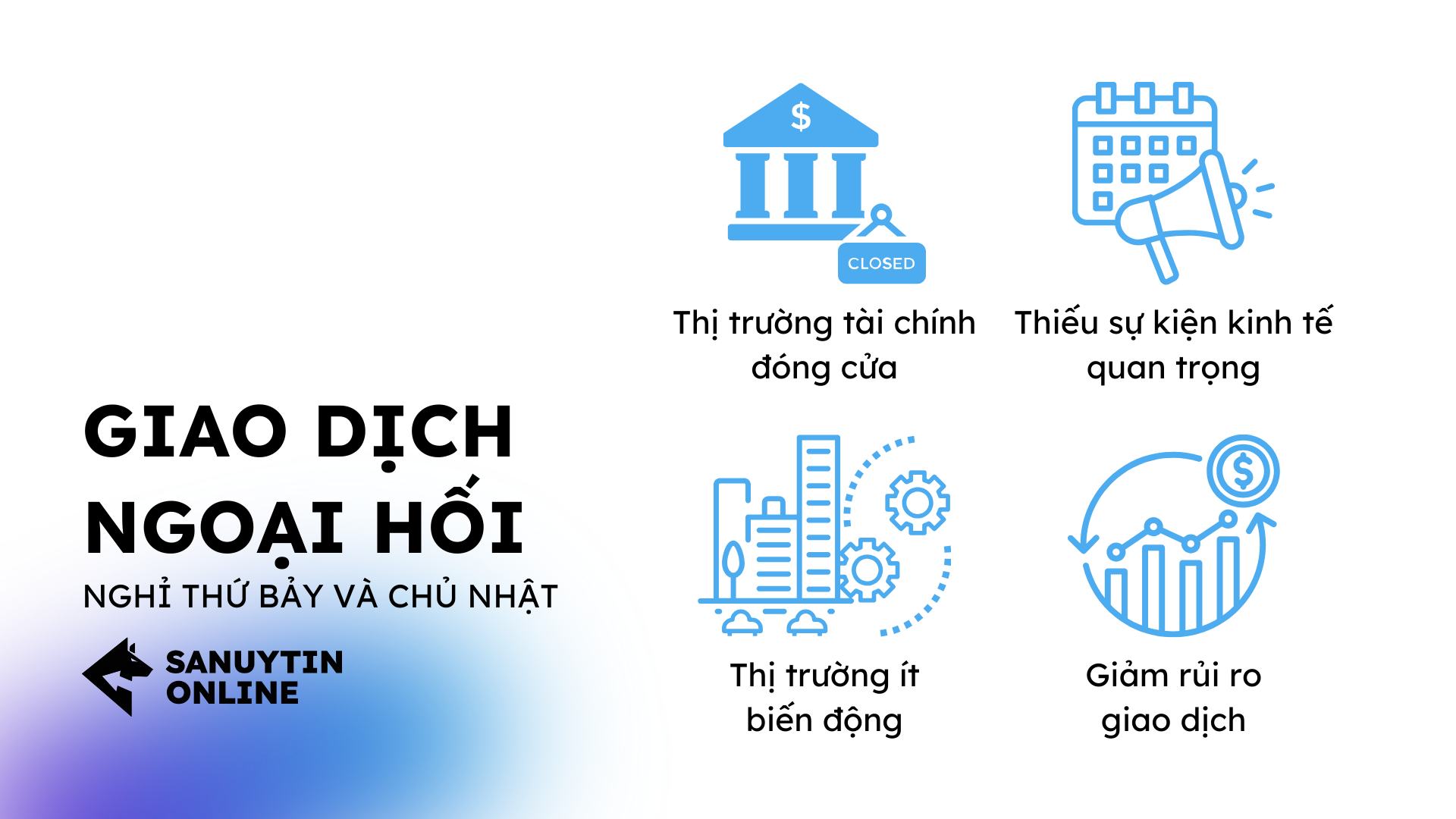 lý do giao dịch forex off cuối tuần