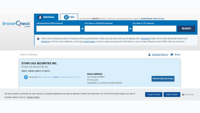 Giấy phép FINRA của eToro USA đảm bảo quyền lợi và minh bạch trong giao dịch chứng khoán Mỹ Giấy phép FINRA của eToro USA chứng nhận là thành viên tổ chức quản lý tài chính Mỹ