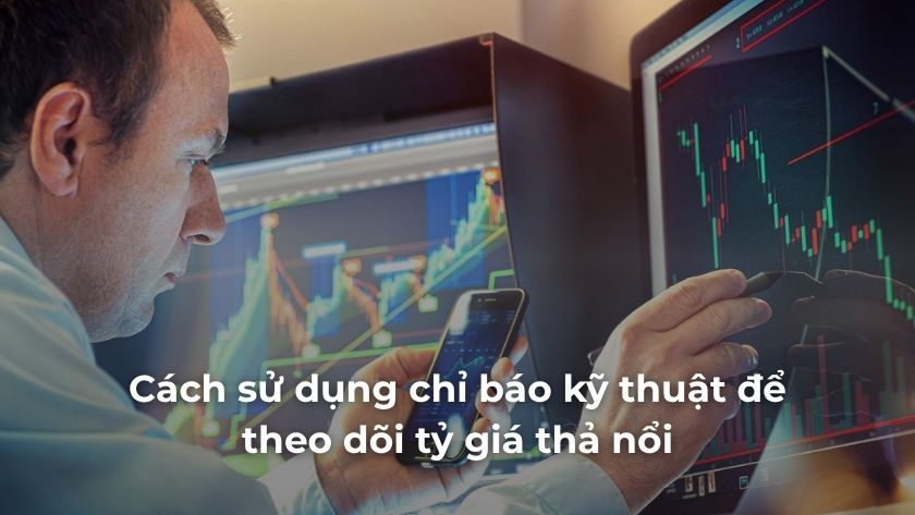 Cách sử dụng chỉ báo kỹ thuật để theo dõi tỷ giá thả nổi và dự đoán xu hướng Forex Minh họa cách sử dụng các chỉ báo kỹ thuật như MA, RSI, MACD và Bollinger Bands để theo dõi tỷ giá thả nổi
