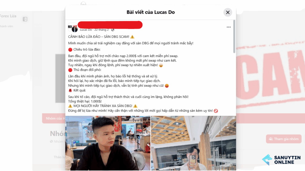 Bài viết bóc phốt sàn DBG Markets
