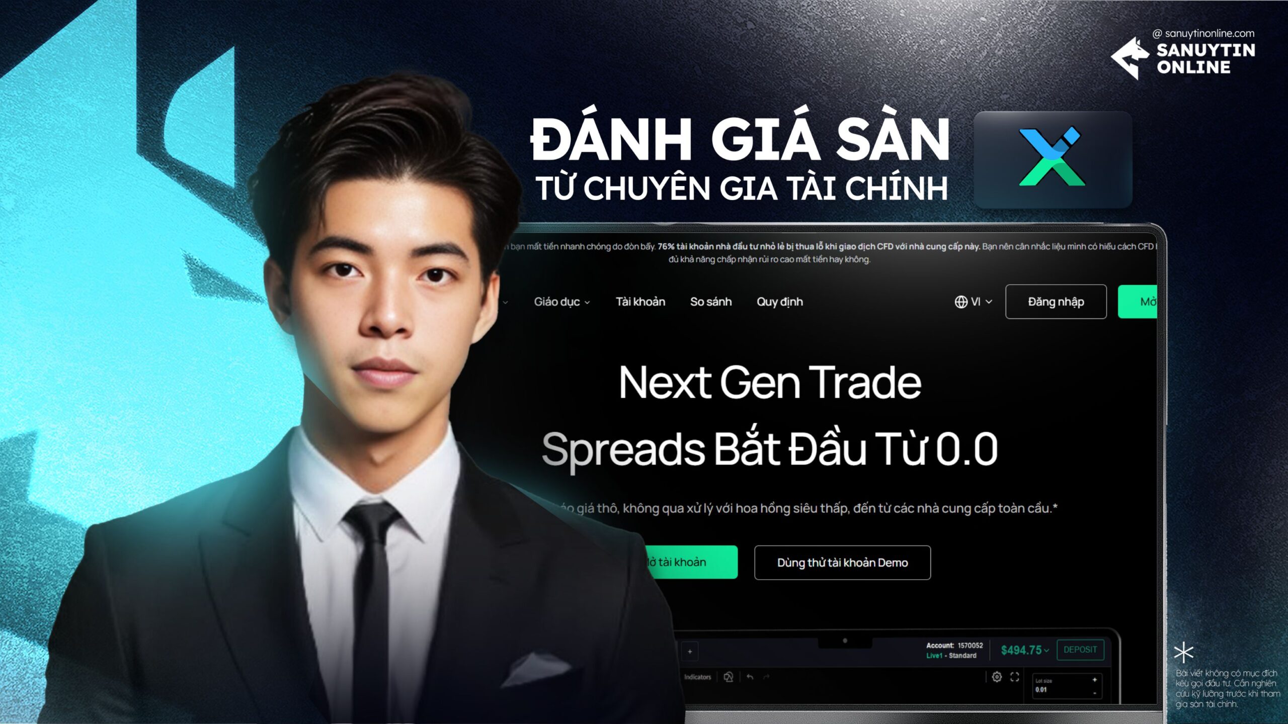 Đánh giá từ tác giả về sàn IUX