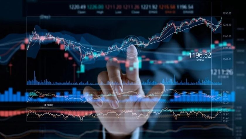 Quyết định nhanh chóng khiến cho các giao dịch trở nên vội vàng và kém hiệu quả Biểu đồ tài chính đang dao động với bàn tay chạm vào như thực hiện giao dịch
