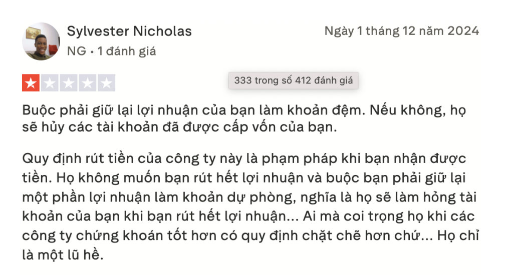 Đánh giá từ nhà đầu tư