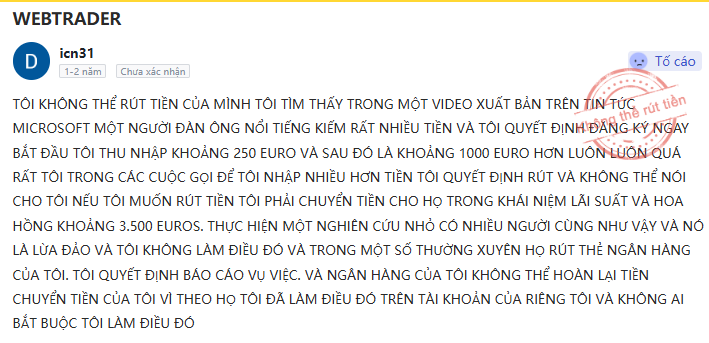 Sàn Wetrade có lừa đảo không ? image 63
